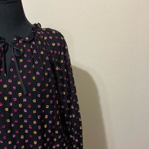 Loft foil clip blouse